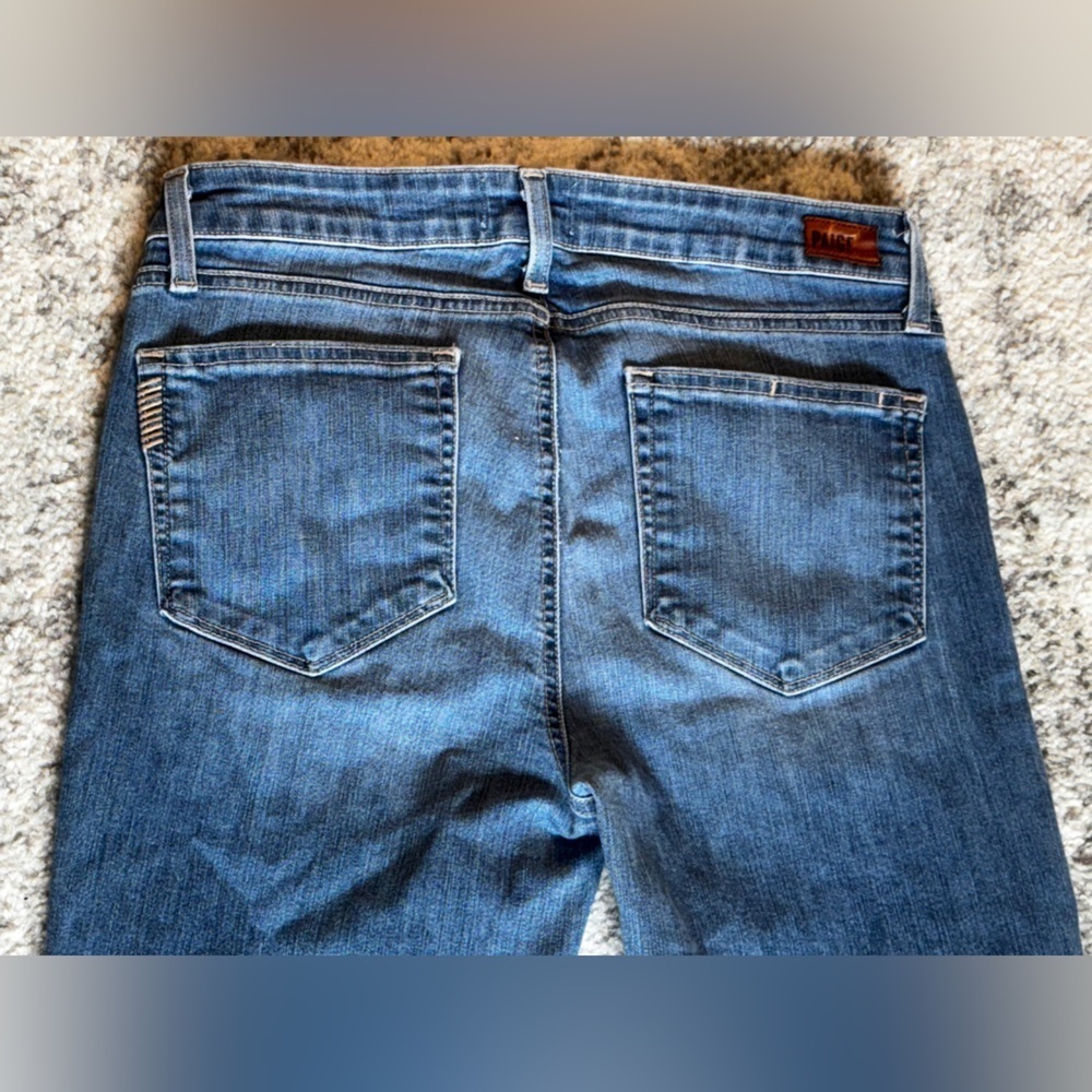 PAIGE by Anthropology Women's Ripped Skinny jeans Size: 31 / US 12 - Picture 4 of 5